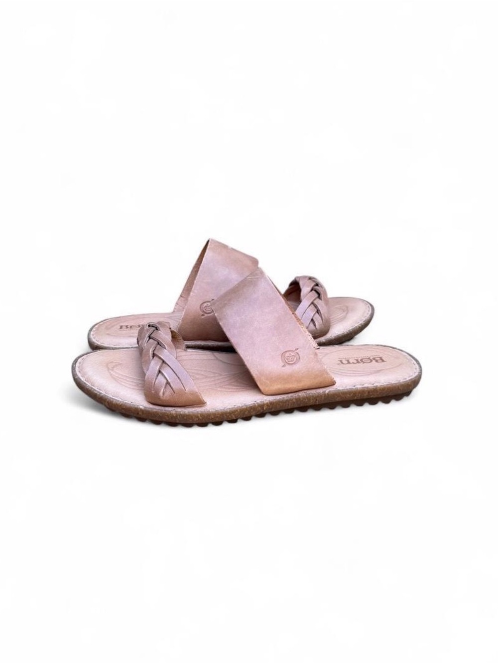 Børn Cherita Tan Braided Leather Slide Sandals 9M NWOT - Picture 6 of 7